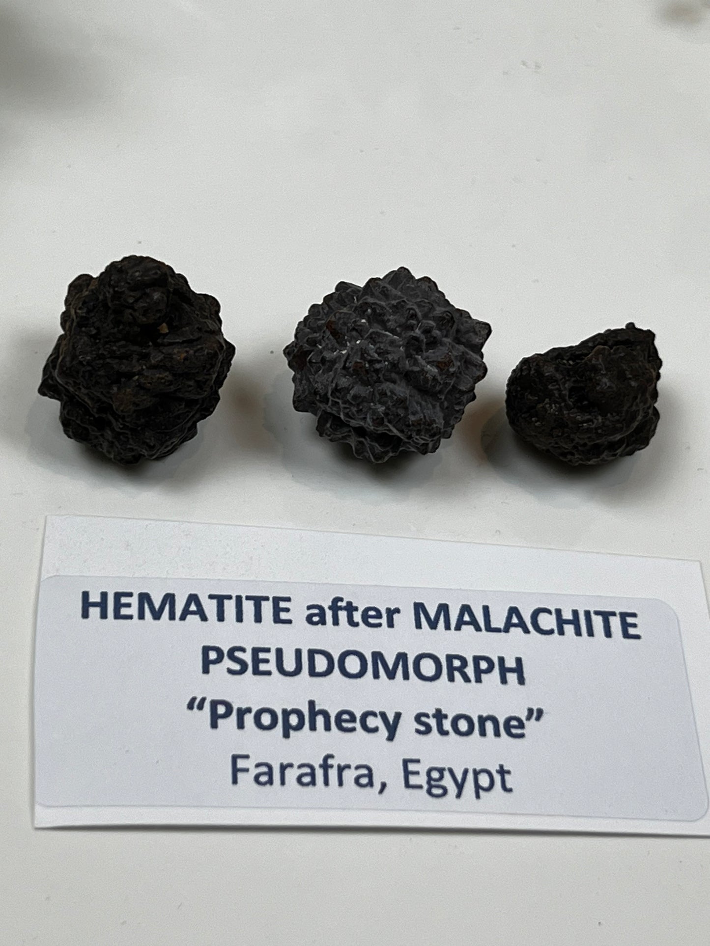 Prophecy stone Hematite after Malachite