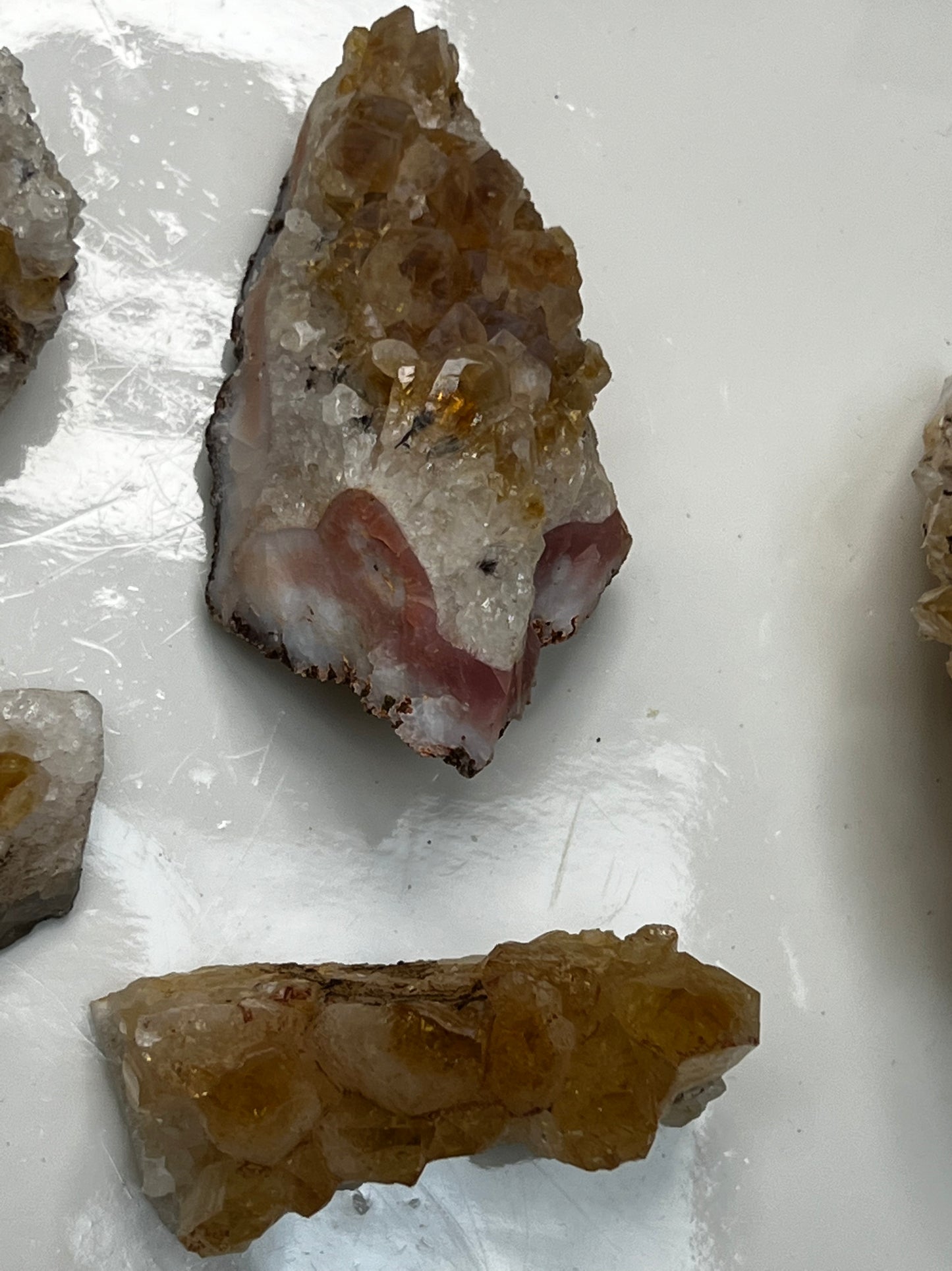 Raw Natural Citrine clusters