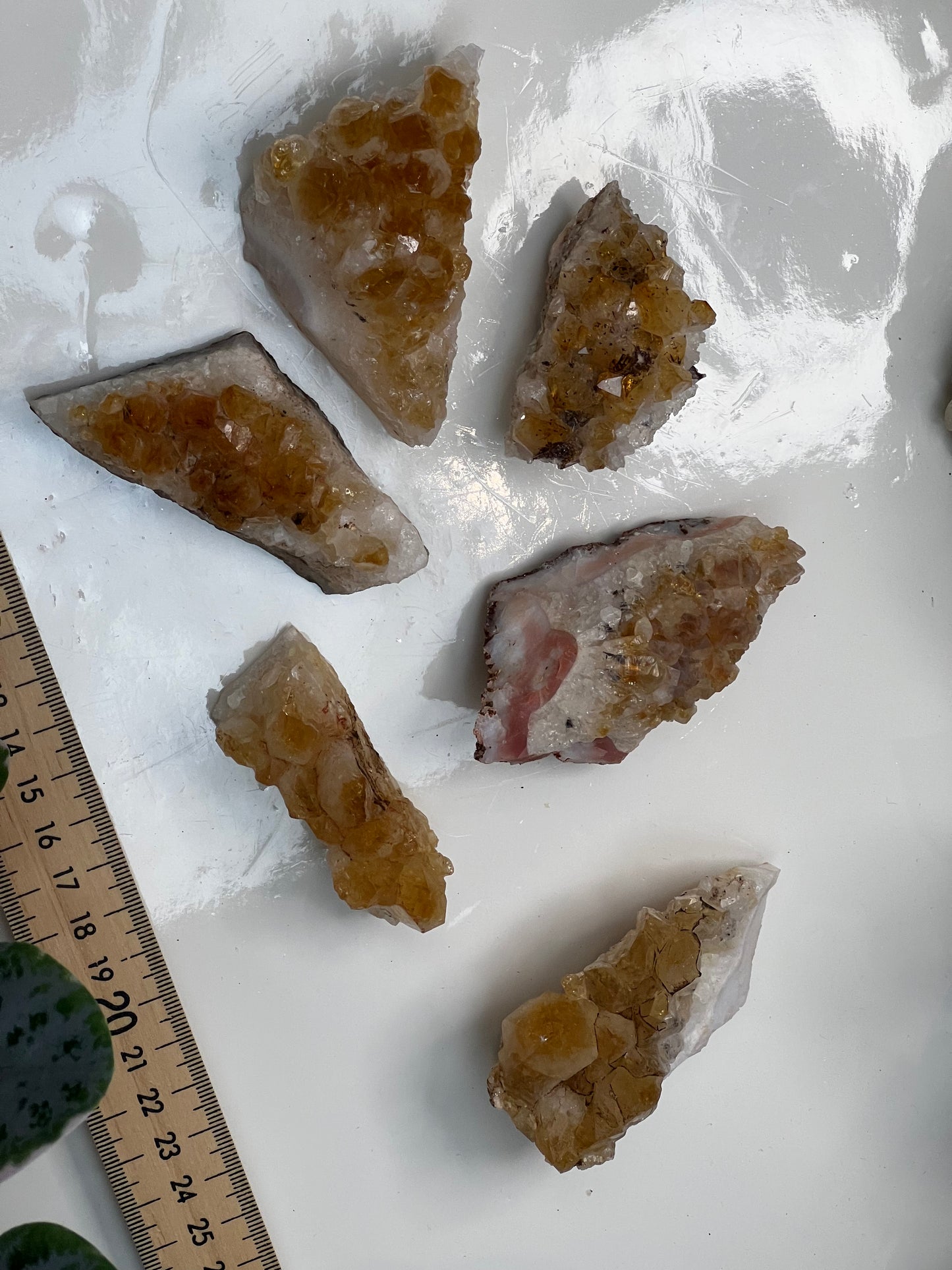 Raw Natural Citrine clusters